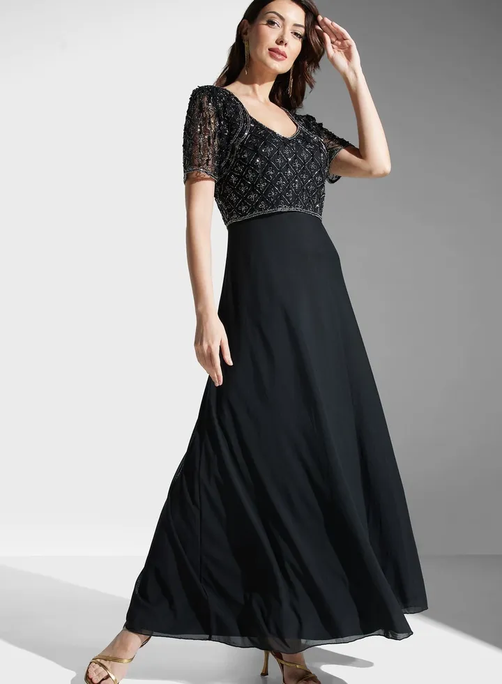 Embellished Maxi Dress
