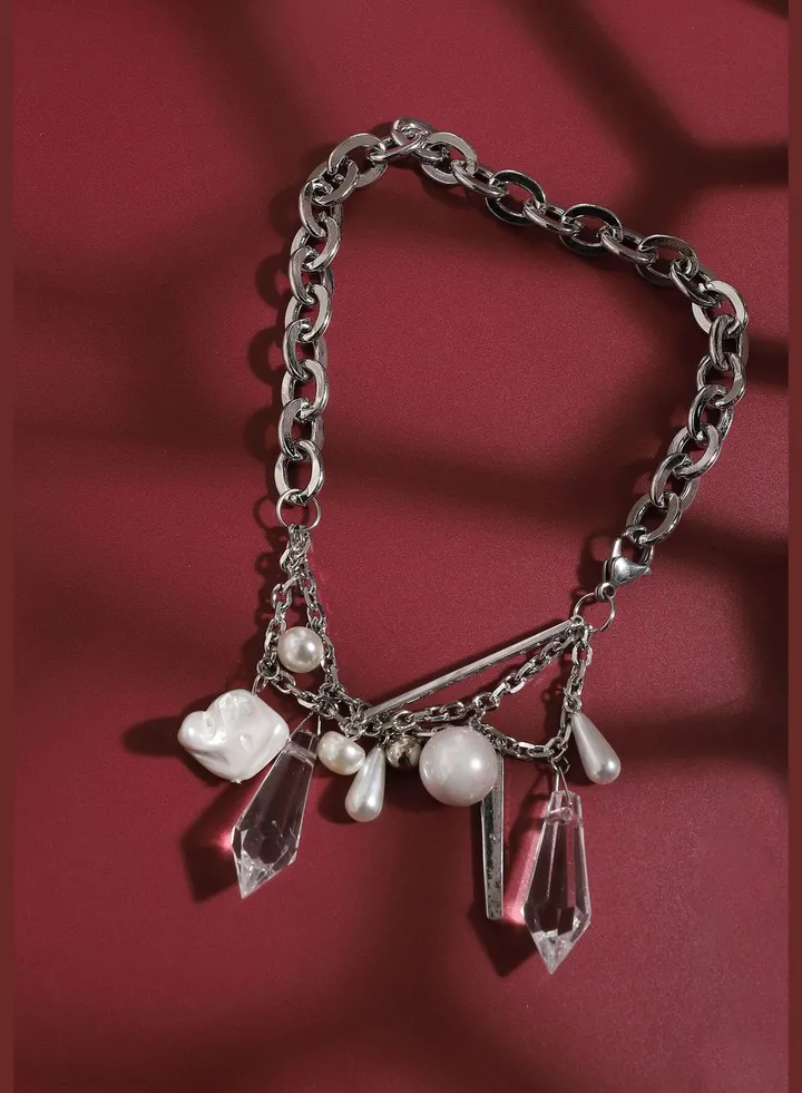 Silver Plated Designer Western Wear Necklace For Women