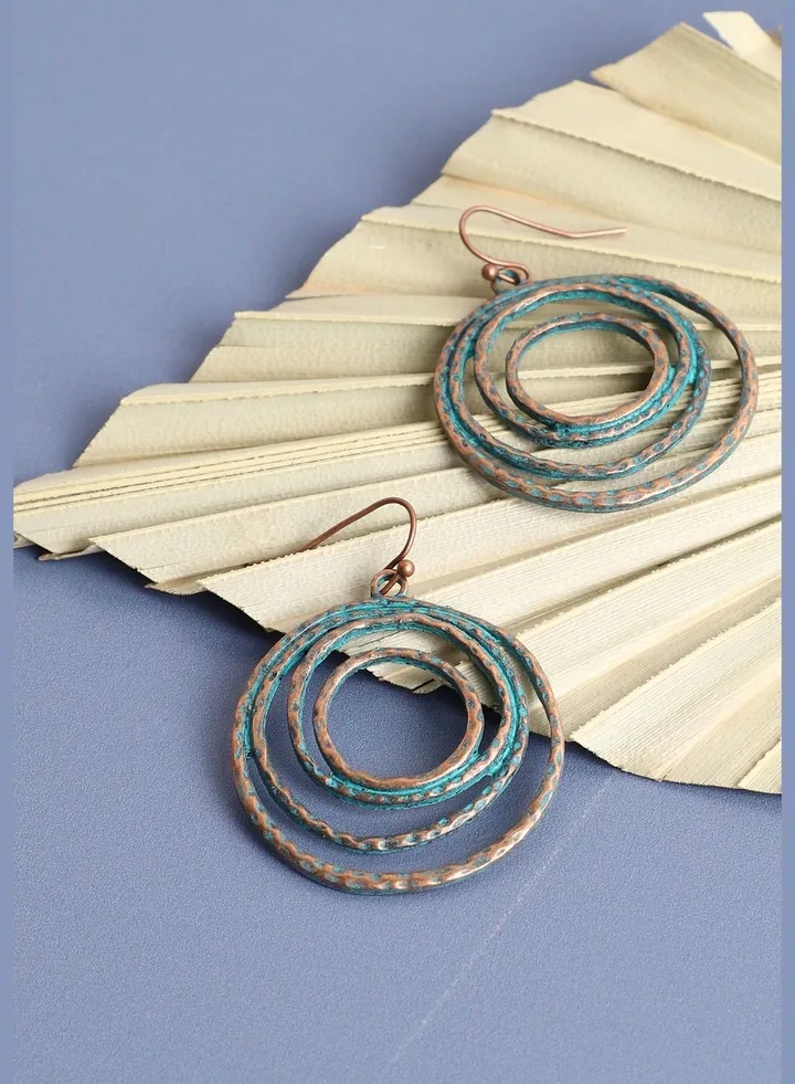 Silver Plated Designer Drop Earring