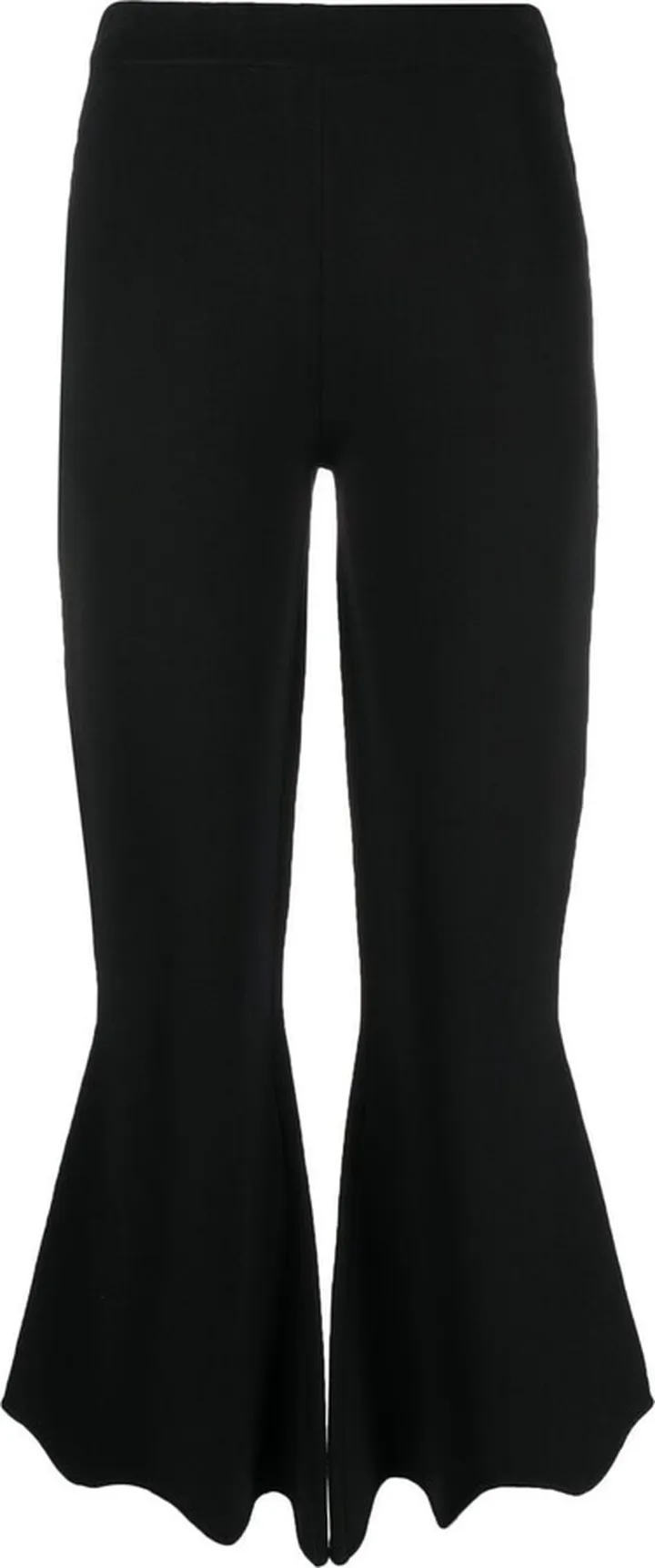 Knitted Flared Cropped Trousers