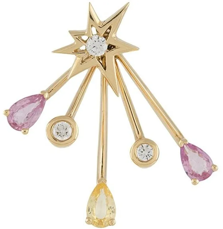 18kt yellow gold diamond Rose More Trailblazer jacket and Bang stud