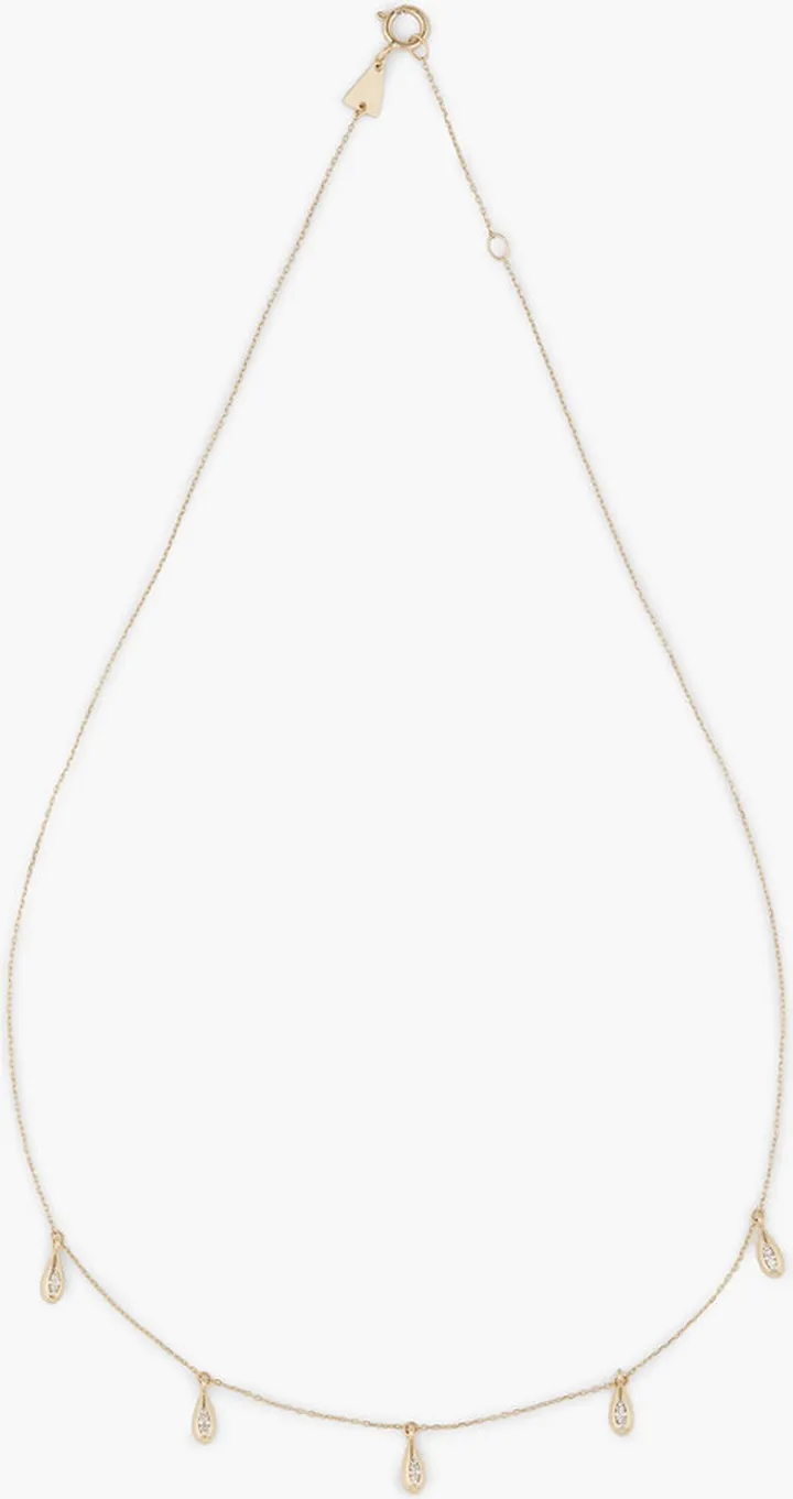 14 Karat Gold Diamond Necklace