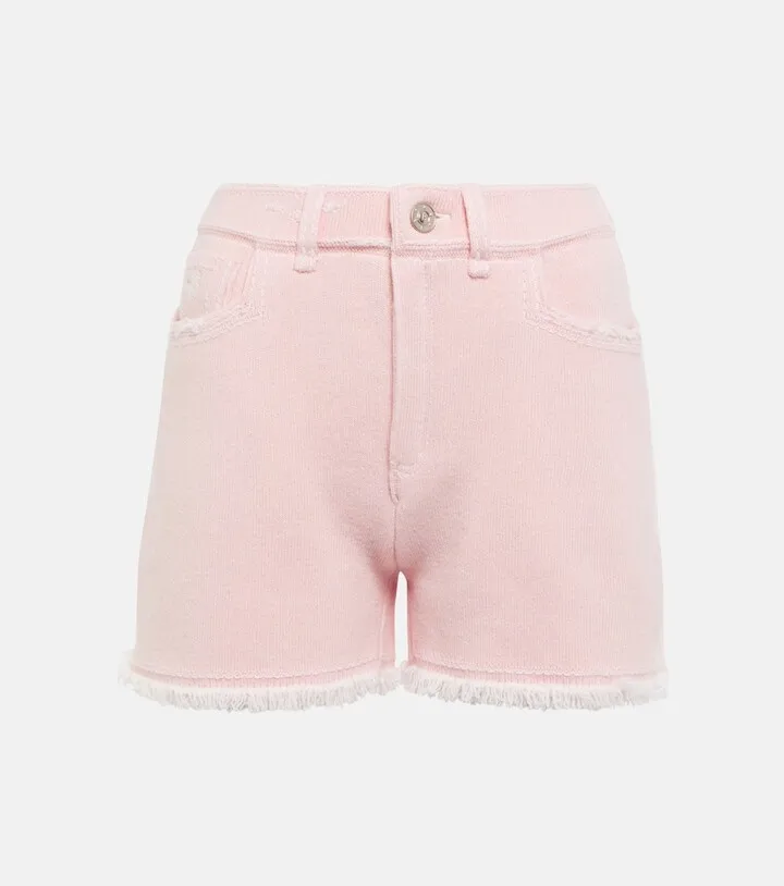 Cashmere and cotton shorts