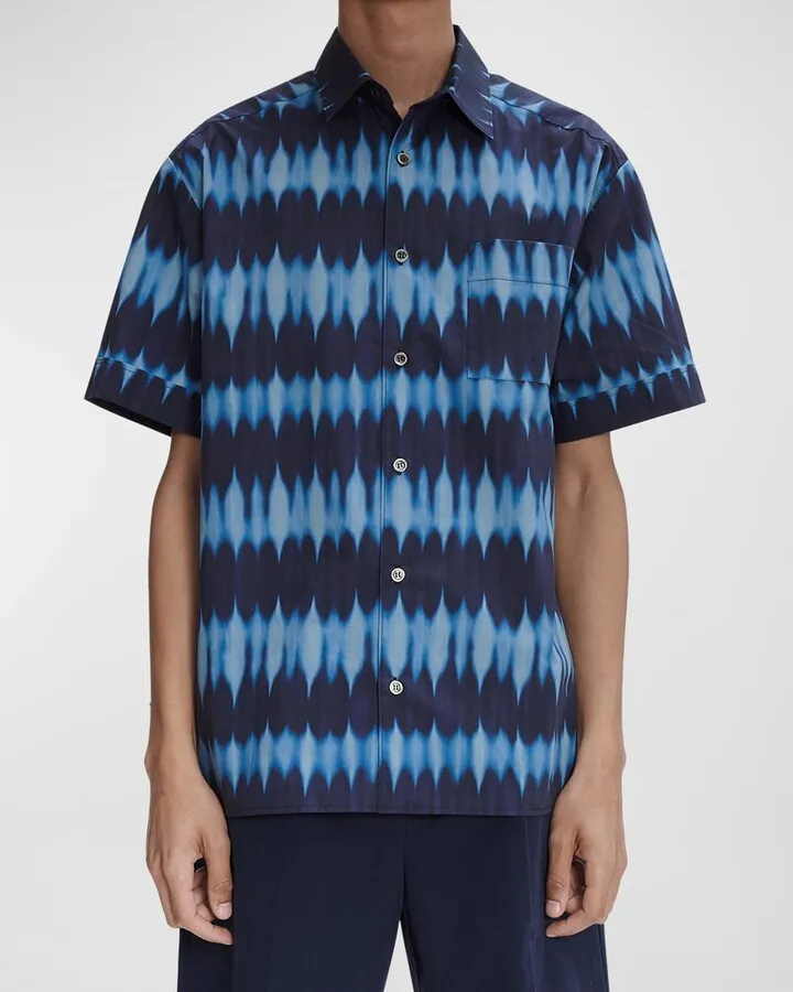 Men's Ross Abstract-Print Sport Shirt