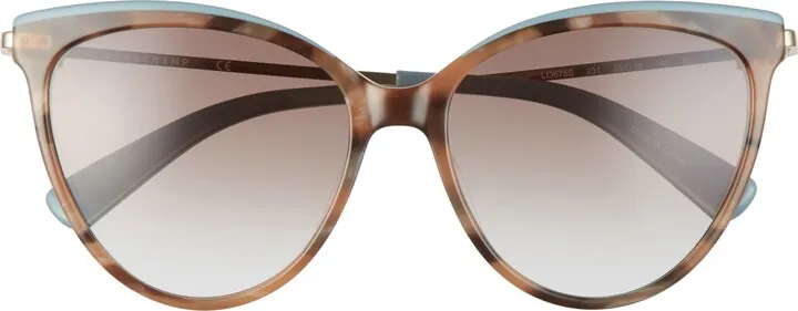 55mm Gradient Cat Eye Sunglasses