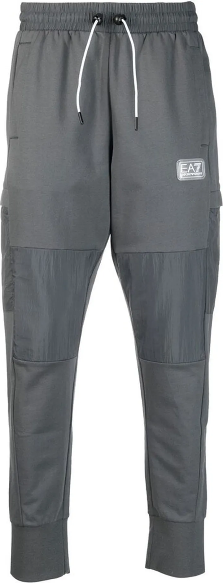 Panelled-Design Cotton Track Pants