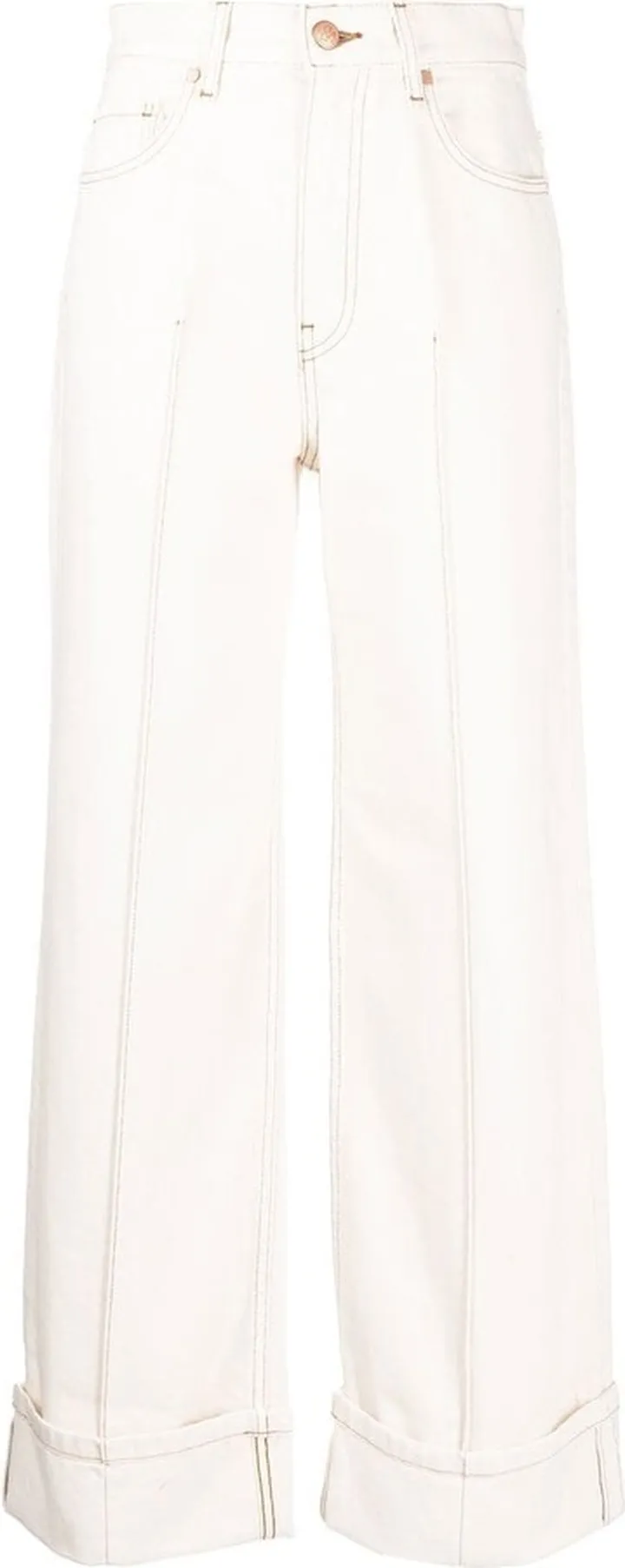 Logo-Patch Wide-Leg Jeans