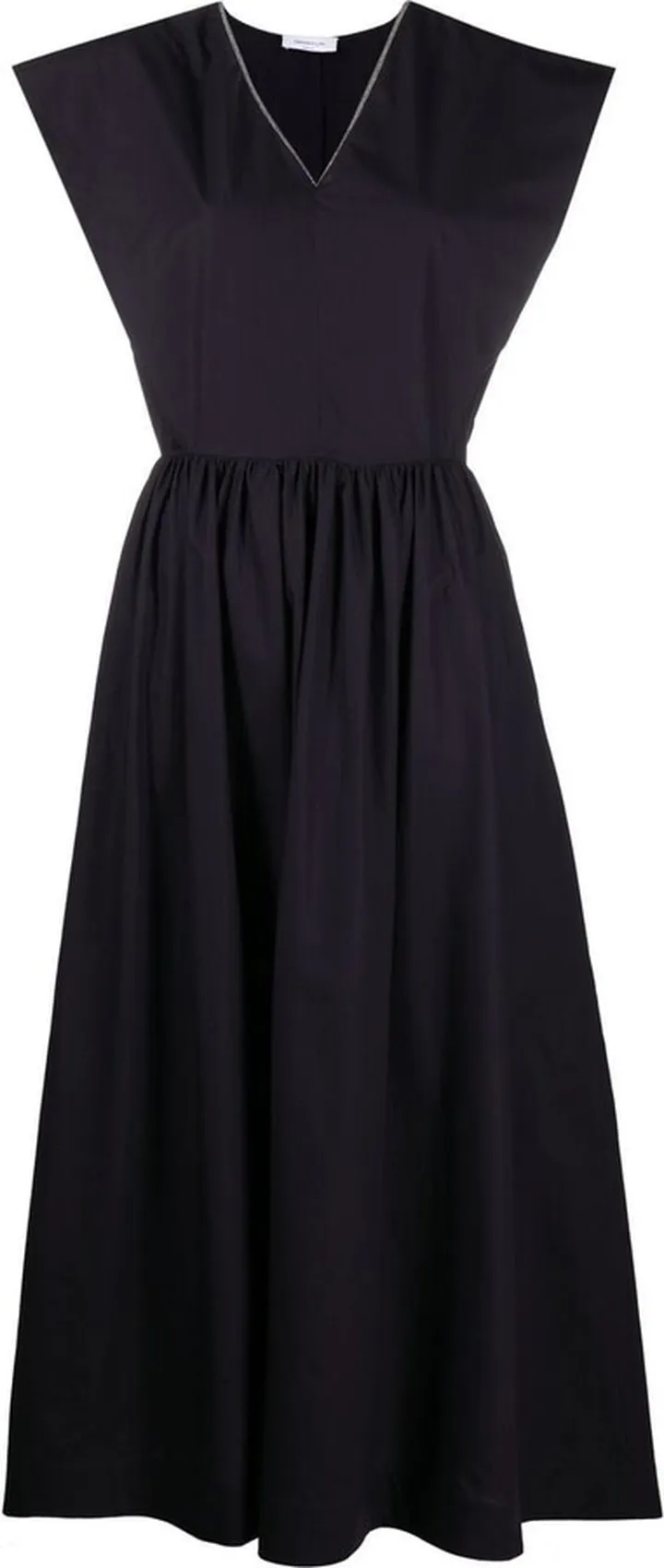 V-neck empire-line dress