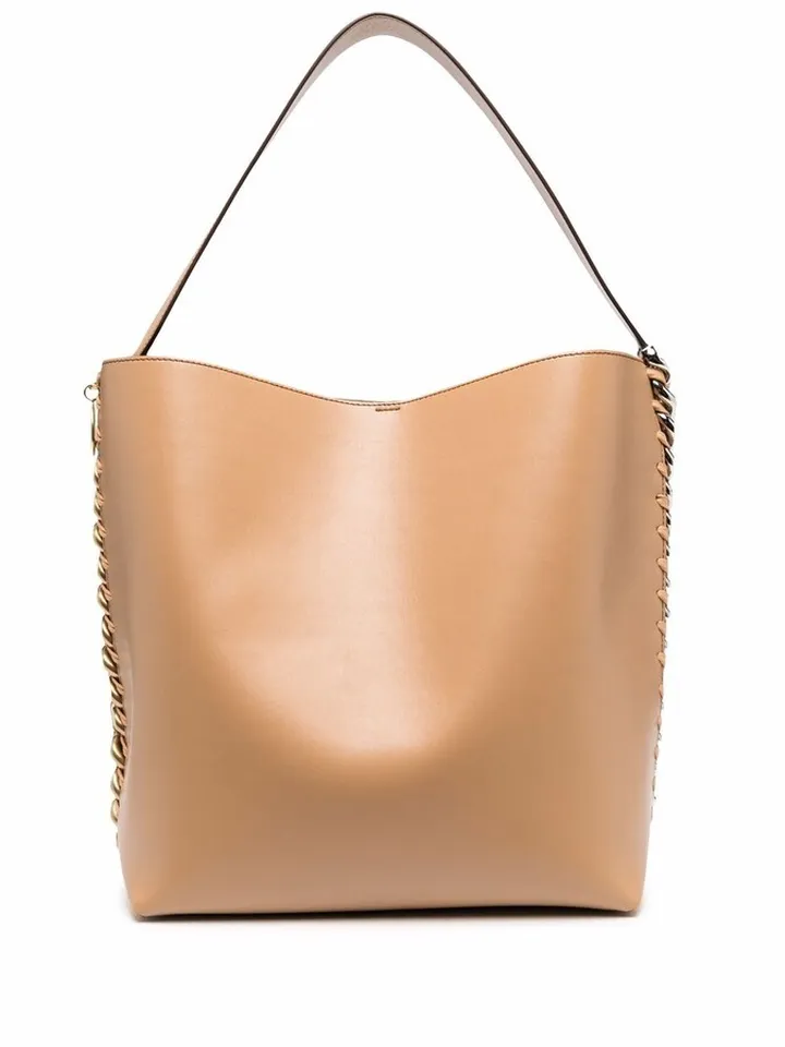 Large Chain-Link Trim Tote Bag