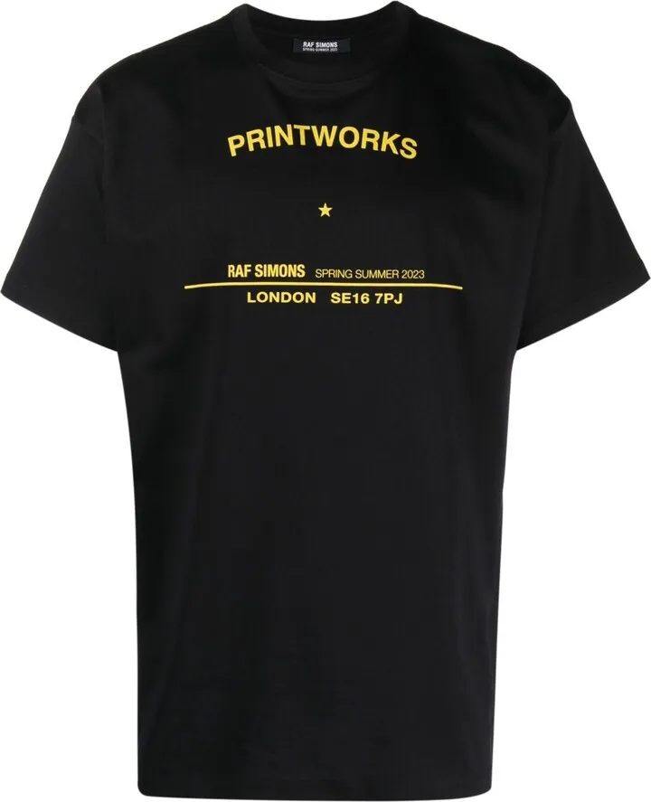 slogan-print cotton T-shirt