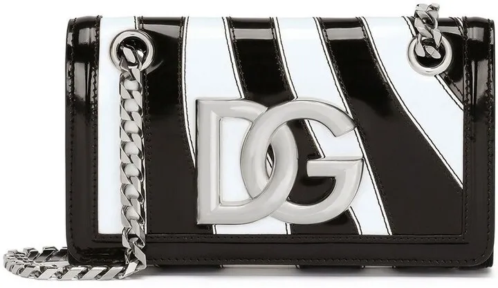 Zebra Print Logo-Plaque Crossbody Bag