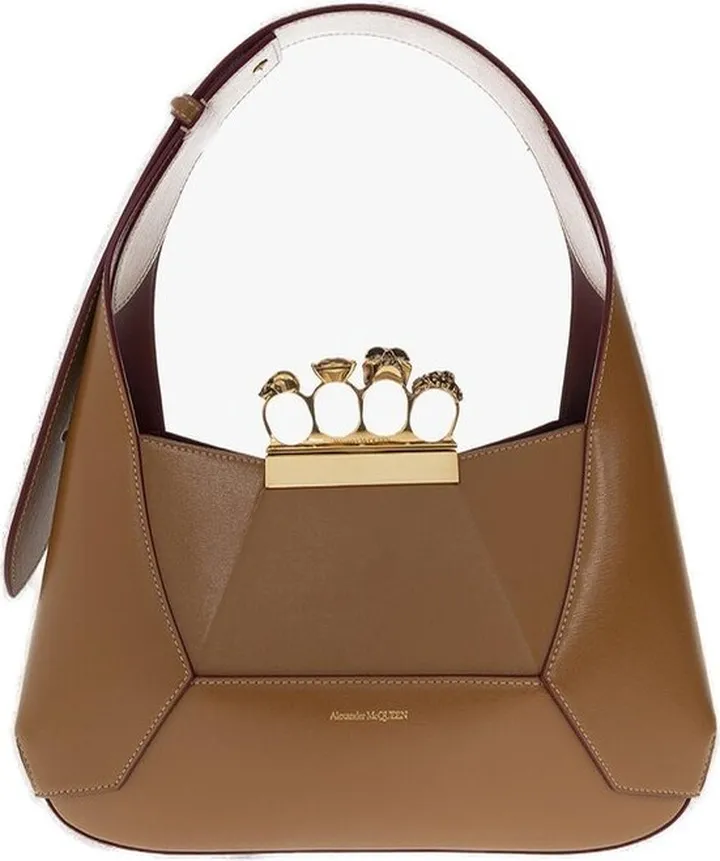 Alexander McQueen Four-Ring Logo Printed Tote Bag