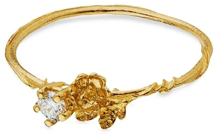 18kt yellow gold Rosa Noisette diamond ring