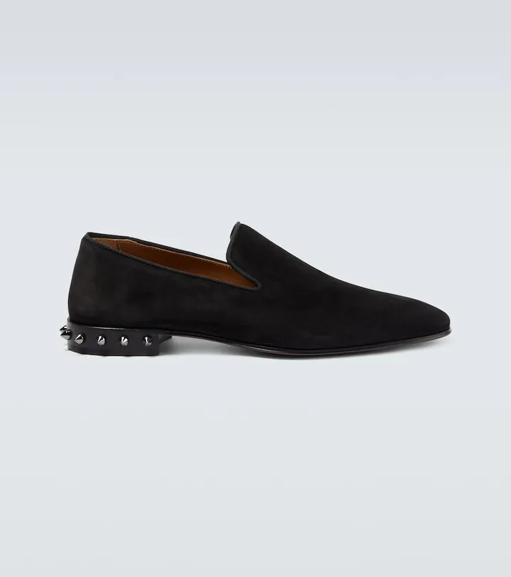Marquees spiked suede loafers