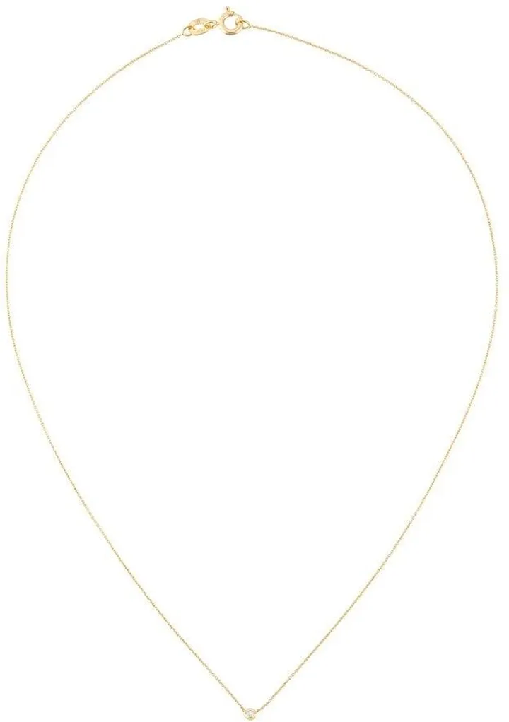 Single Diamond Short Necklace