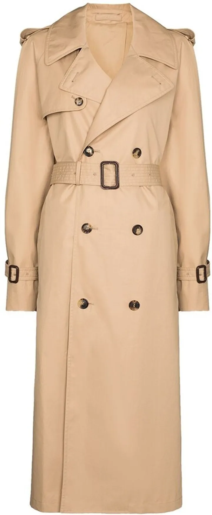 Belted Double-Breasted Trench Coat