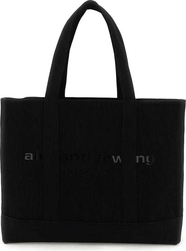 Ribbed Knit Tote Bag