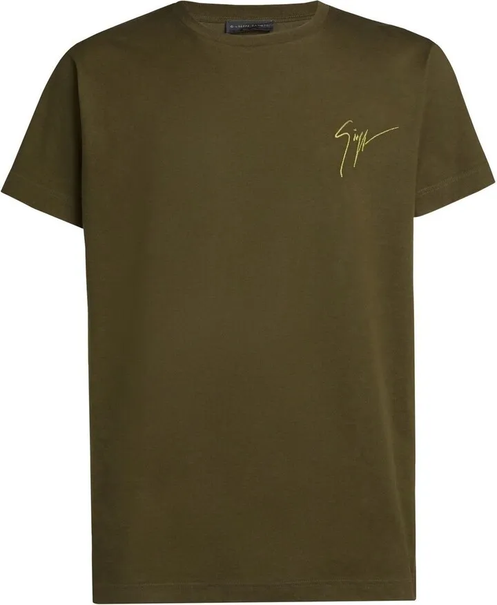 signature-print T-shirt