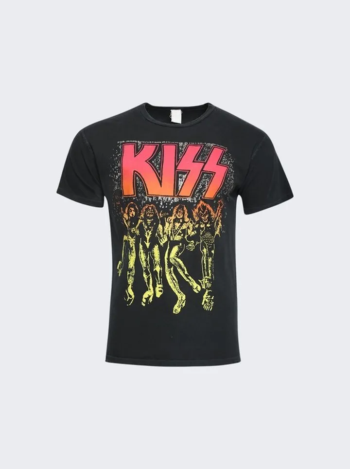 Kiss Crew T-Shirt Coal Black