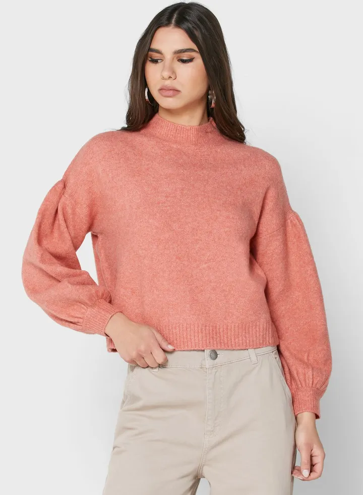Puff Sleeves Sweatshirt