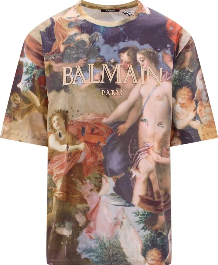Cotton t-shirt with Pastel print