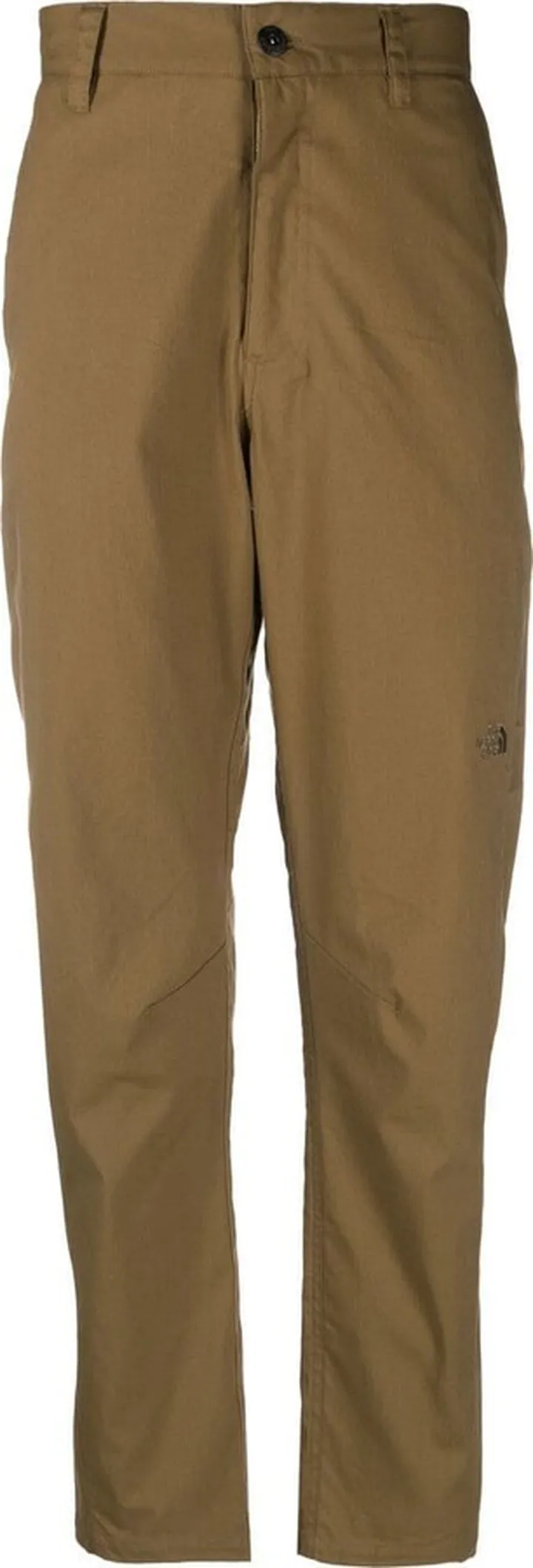 Embroidered-Logo Straight-Leg Trousers