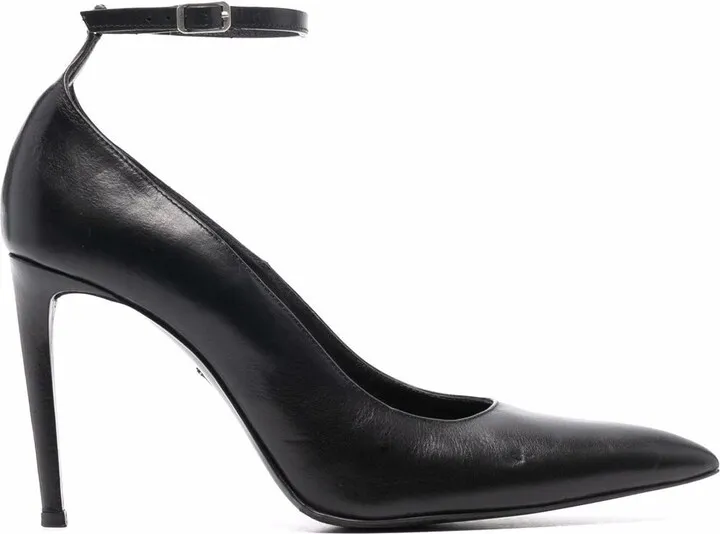 105mm Pointed-Toe Leather Pumps