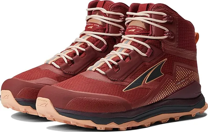 Altra Lone Peak All-Wthr Mid (Maroon) Women's Shoes