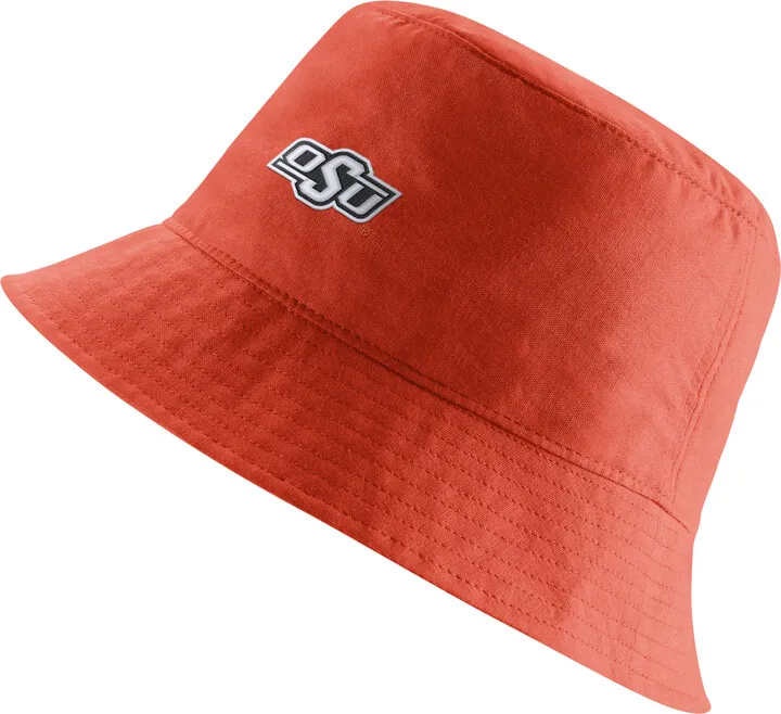 Nike Unisex College (Oklahoma State) Bucket Hat in Orange