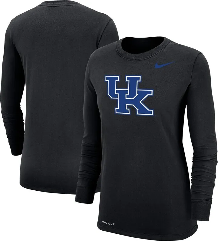 Women's Nike Black Kentucky Wildcats Logo Performance Long Sleeve T-shirt