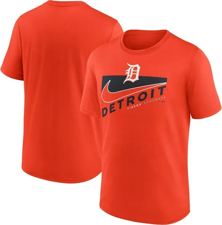 Men's Nike Orange Detroit Tigers Swoosh Town Performance T-shirt