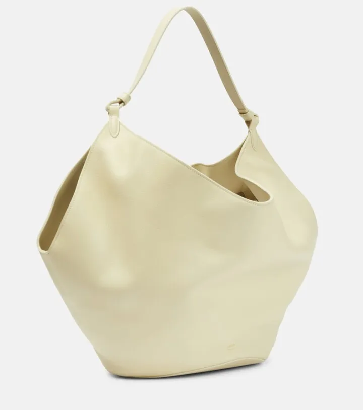 Lotus Medium leather tote bag