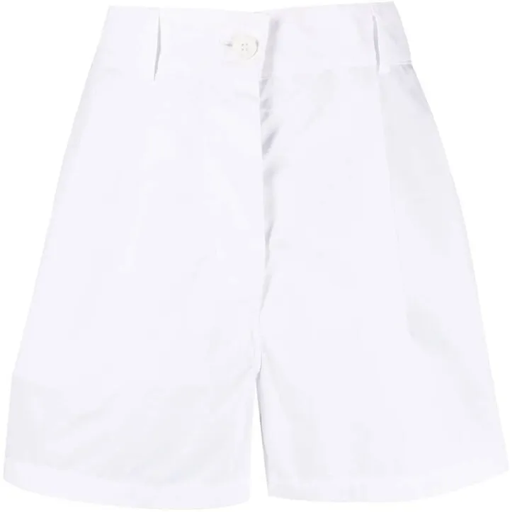 Cotton High-Waisted Shorts