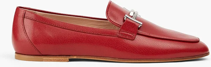 Double T leather loafers