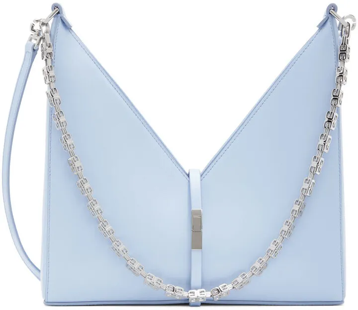 Givenchy Blue Small Cut-Out Shoulder Bag