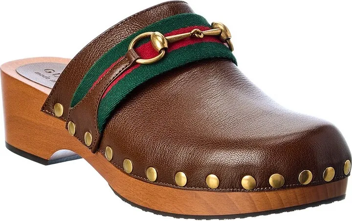 Gucci Horsebit Leather Clog