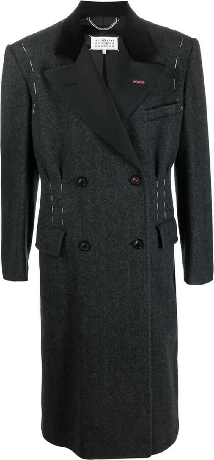 Double-Breasted Wool Coat