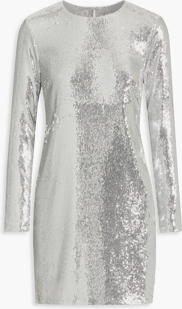 Cai sequined stretch-tulle mini dress
