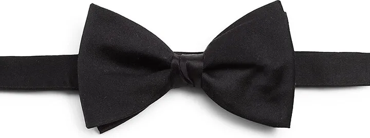 Pre-Tied Silk Satin Bow Tie