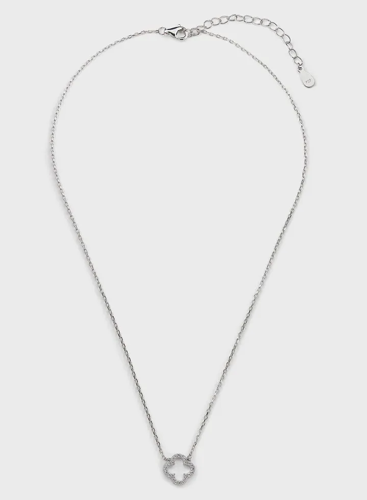Contour Clover Necklace