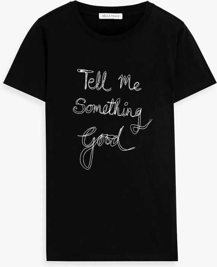 Printed cotton-jersey T-shirt