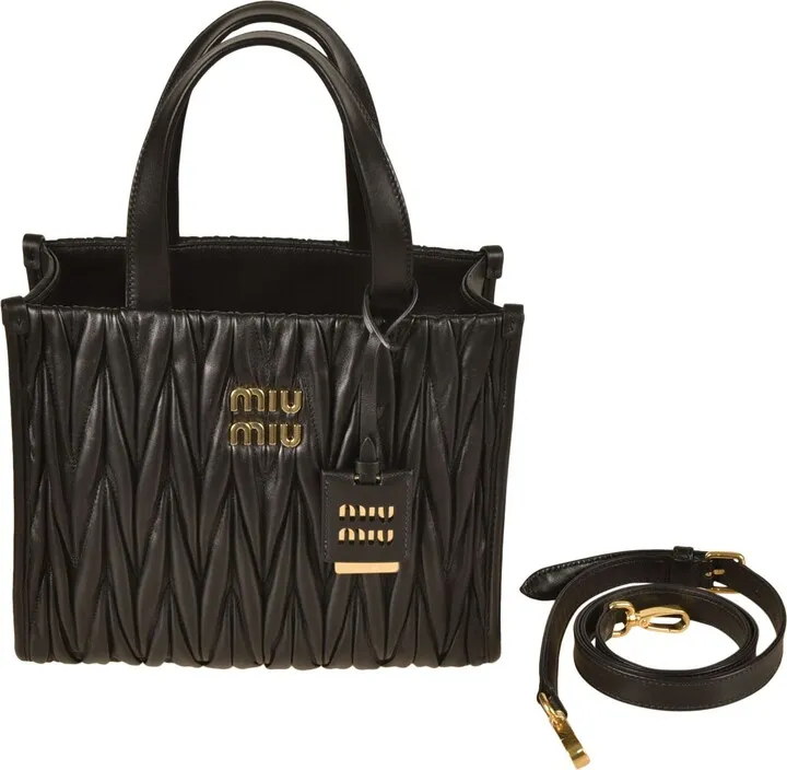 Logo Plaque Top Handle Tote
