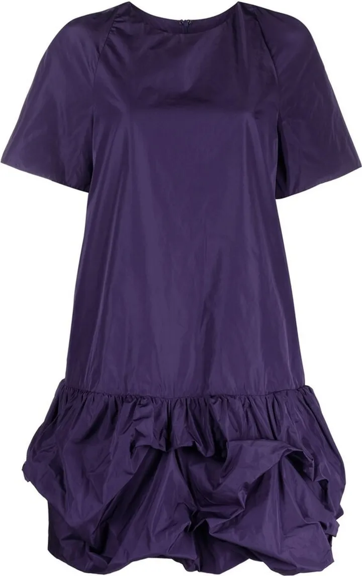 Oversized Riffle-Edge Dress