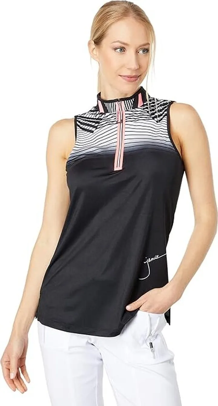 Jamie Sadock Fusion Print Halter (Jet) Women's Clothing