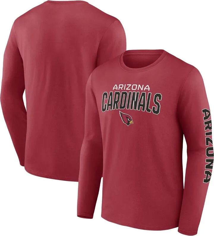 Men's Fanatics Branded Cardinal Arizona Cardinals Go the Distance Long Sleeve T-shirt