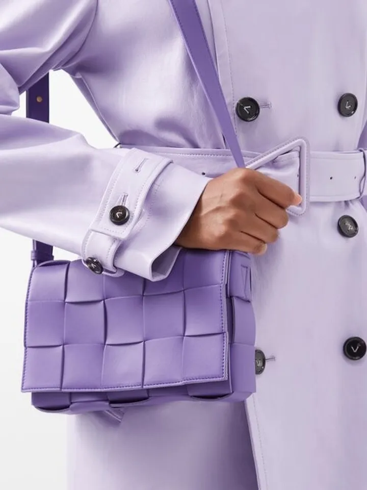 Cassette Intrecciato Leather Cross-body Bag