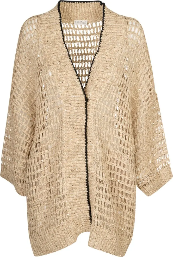 Crochet V-neck Cardigan