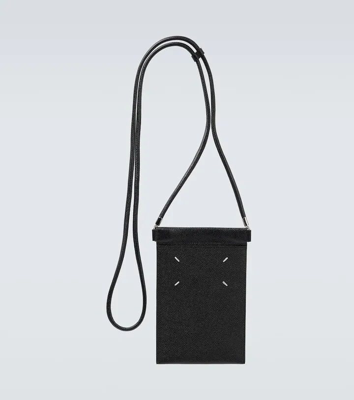 Leather phone pouch