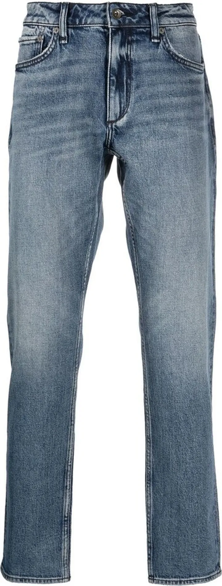 Mid-Rise Tapered Jeans
