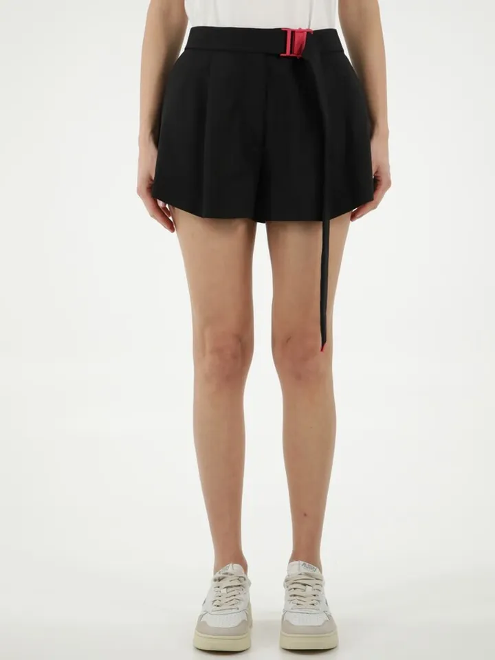 Black Shorts With Buckle
